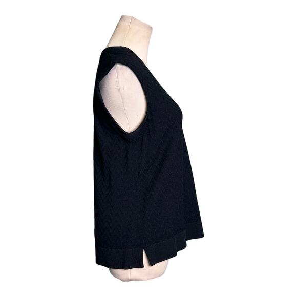 Jones New York black v neck sweater vest size M - Picture 8 of 9